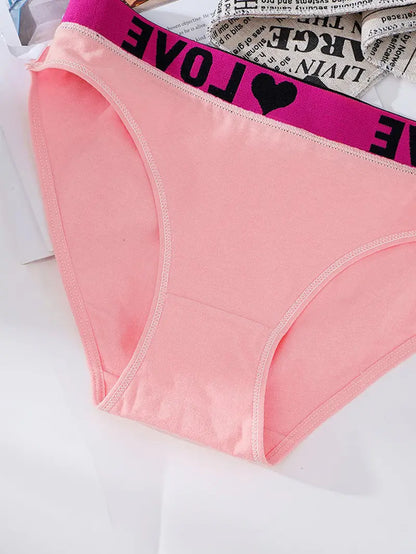 12 Pack High Rise Comfortable Casual Panties Set - Cotton