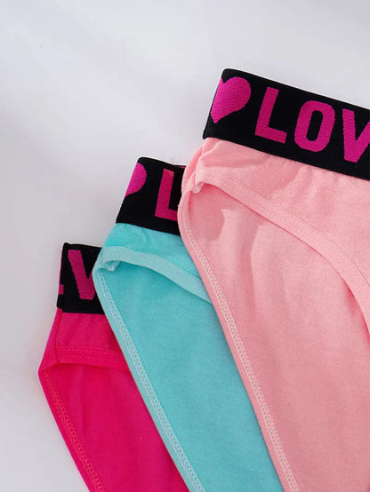 12 Pack High Rise Comfortable Casual Panties Set - Cotton