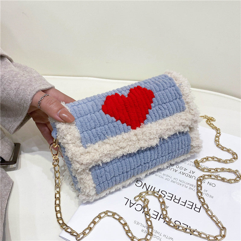 DIY knitted yarn bag
