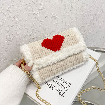 DIY knitted yarn bag