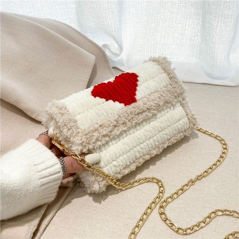 DIY knitted yarn bag