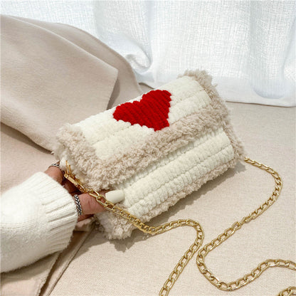 DIY knitted yarn bag