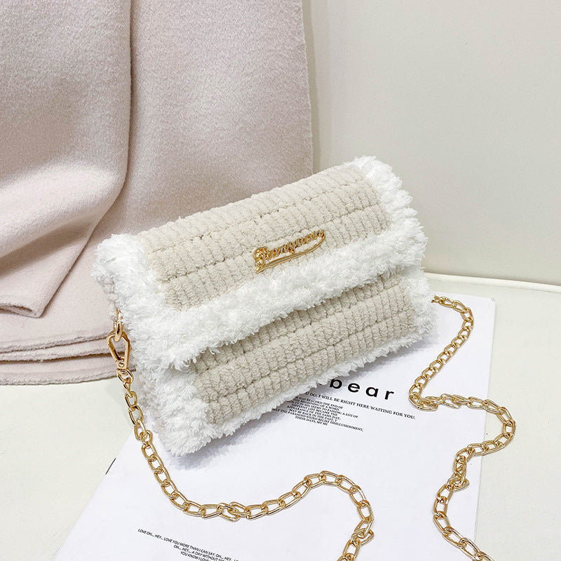 DIY knitted yarn bag