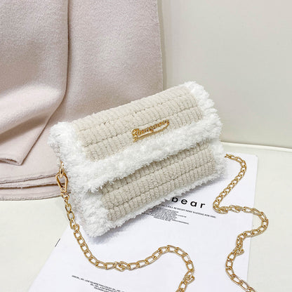 DIY knitted yarn bag