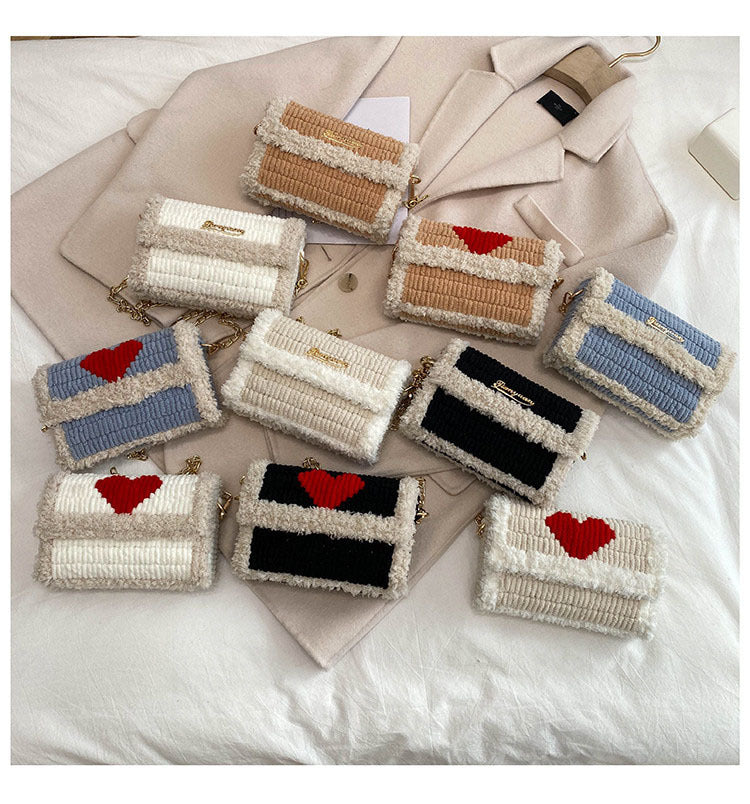 DIY knitted yarn bag
