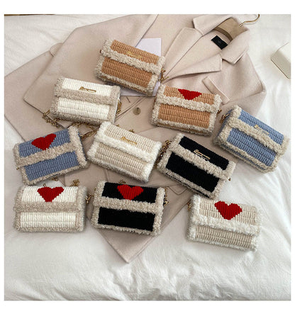 DIY knitted yarn bag