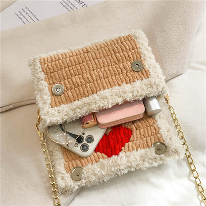 DIY knitted yarn bag
