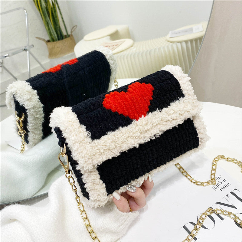 DIY knitted yarn bag