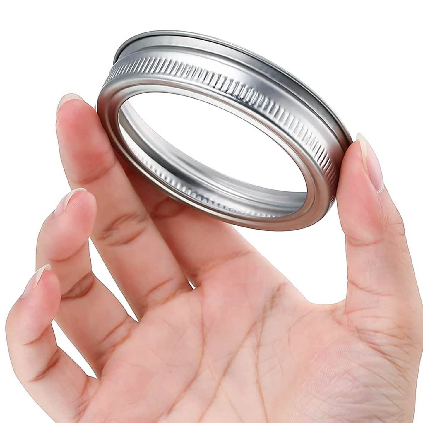Split-Type Metal Mason Jar Lids for Canning - 100% Fit & Airtight for Jars