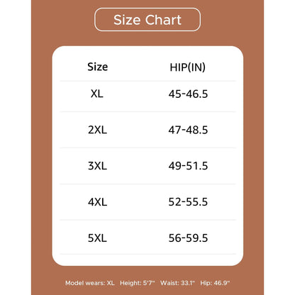 Women's Plus Size High Waisted Cotton Underwear 4-Pack