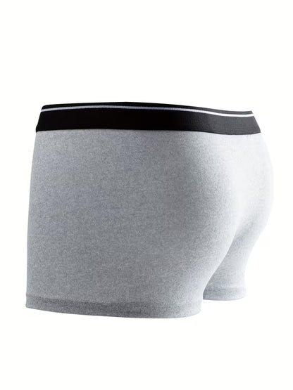 10pcs Set of Men's Classic Black and White Gray Flat Angle Underwear