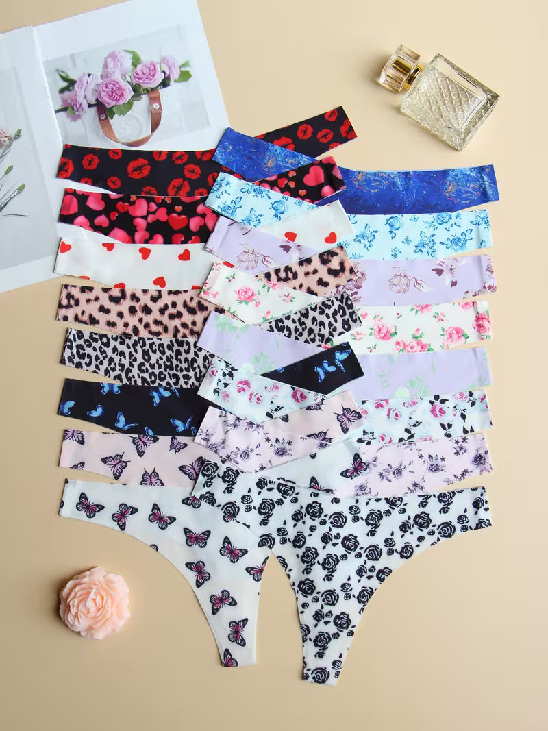 A Set of 16 Women'S Low-Rise Panties