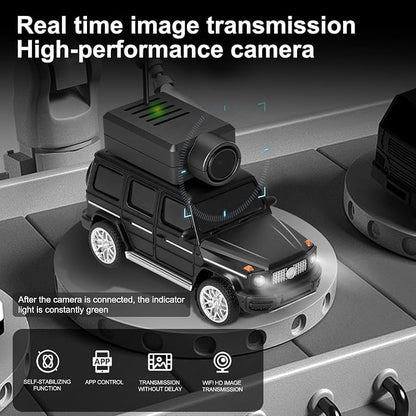 1:64 FPV RC Drift Car, 720P WiFi APP HD Zero‑lag Camera Smooth on Carpets/Tiles. APP Photo/Video/VR for Hobbyists