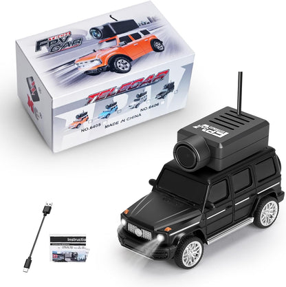 1:64 FPV RC Drift Car, 720P WiFi APP HD Zero‑lag Camera Smooth on Carpets/Tiles. APP Photo/Video/VR for Hobbyists