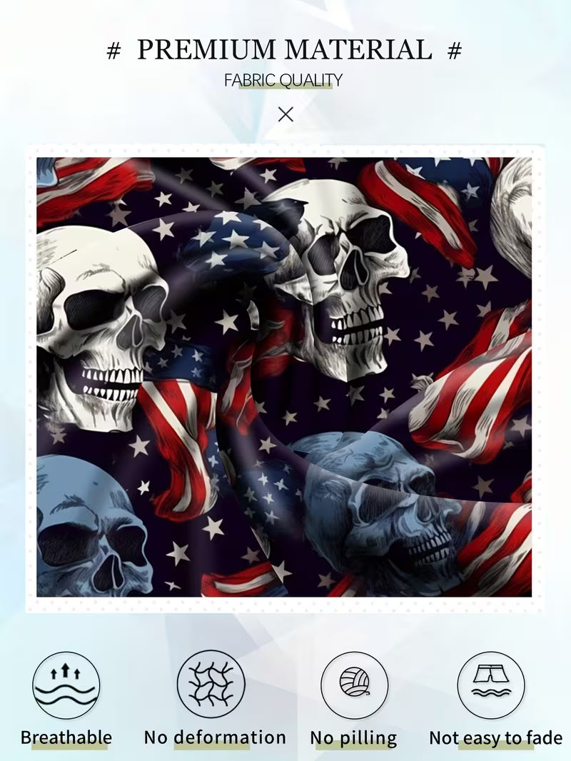 5-Pack Men's Novelty Boxer Briefs - Skull & Print