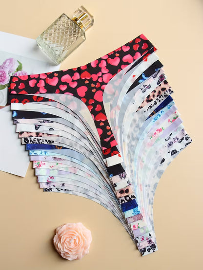 A Set of 16 Women'S Low-Rise Panties
