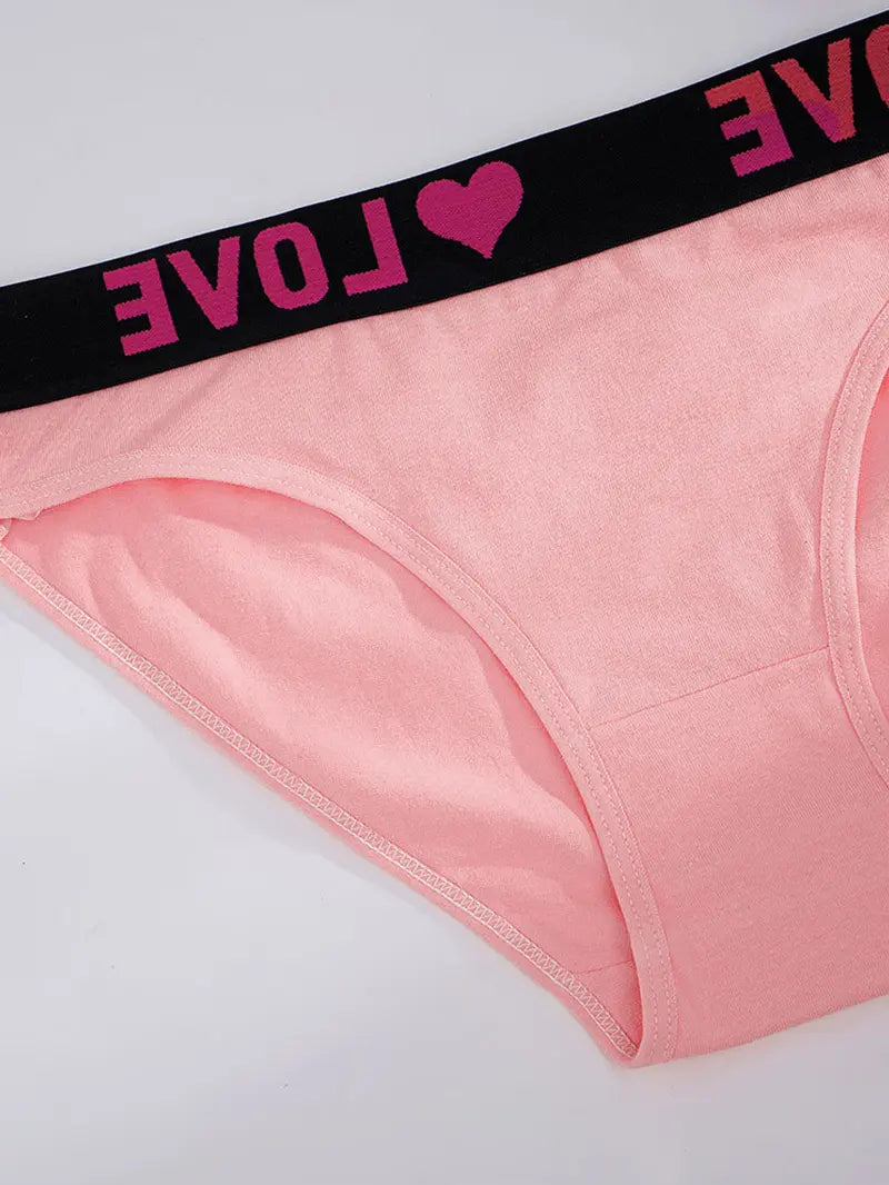 12 Pack High Rise Comfortable Casual Panties Set - Cotton