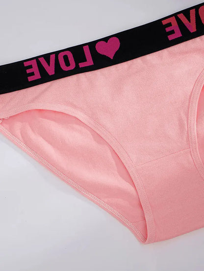 12 Pack High Rise Comfortable Casual Panties Set - Cotton