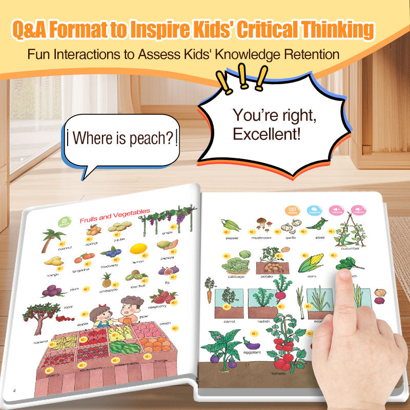 Interactive English Learning Toy for Toddlers – 500+ Words, Audio Pronunciation & Fun Learning