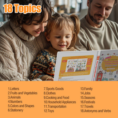 Interactive English Learning Toy for Toddlers – 500+ Words, Audio Pronunciation & Fun Learning
