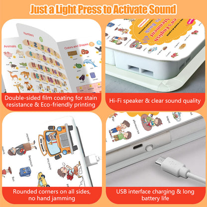 Interactive English Learning Toy for Toddlers – 500+ Words, Audio Pronunciation & Fun Learning