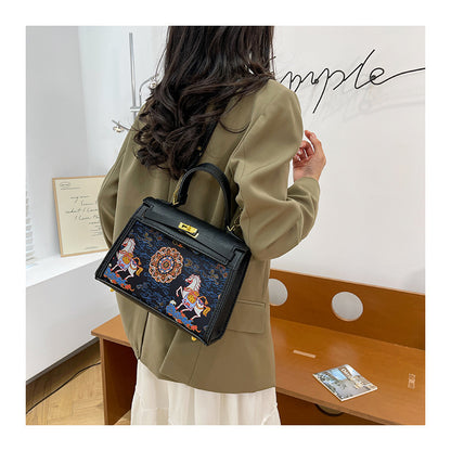 DIY Semi-finished Bag Kit - Chinese Style Embroidery Pattern