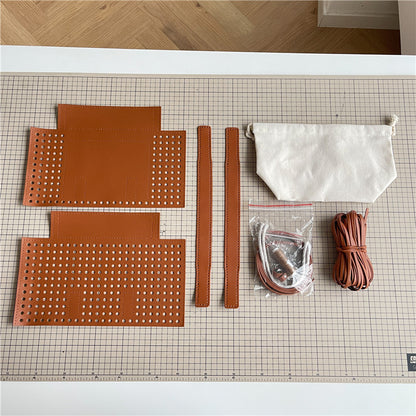 DIY Faux-Woven Bamboo-Style Handheld Basket Bag for Women
