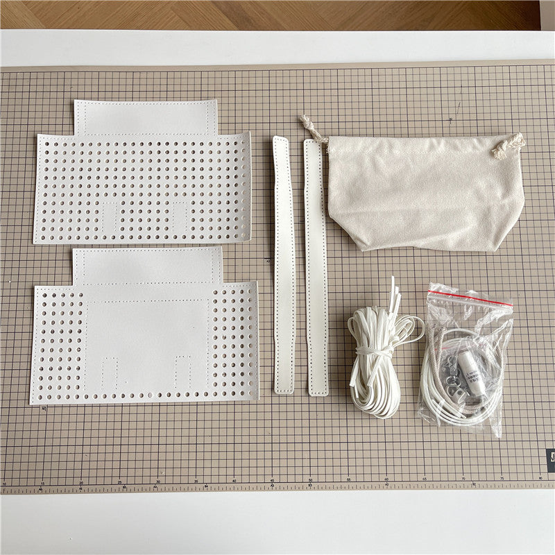 DIY Faux-Woven Bamboo-Style Handheld Basket Bag for Women