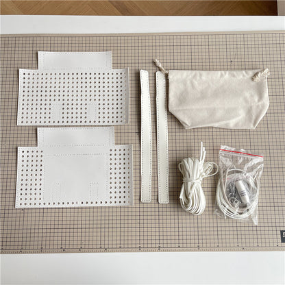 DIY Faux-Woven Bamboo-Style Handheld Basket Bag for Women