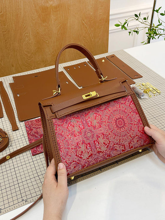 DIY Semi-finished Bag Kit - Chinese Style Embroidery Pattern