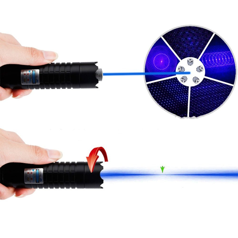 Outdoor Essentials | High-Intensity Laser Torch with Adjustable Focus | Tactical Flashlight for Survival and Exploration