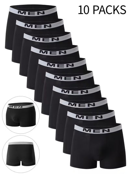 10-Pack Men'S Boxer Briefs | Casual, Breathable
