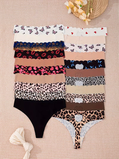 Random 10pcs Set of Invisible Color Box Culottes with Waves