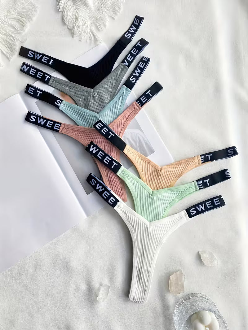 7pcs Combination European and American Underwear Women's Thong