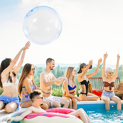Bouncy Ball Elastic Super Large Beach Balloon Inflatable Funny Toy Ball for Garden Outdoor Indoor Play Christmas Gift