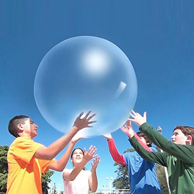 Bouncy Ball Elastic Super Large Beach Balloon Inflatable Funny Toy Ball for Garden Outdoor Indoor Play Christmas Gift
