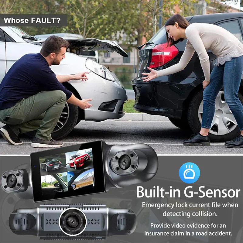 🔥2026 HOT SALE💞50K+ SOLD!📹⚖️ Protect Yourself with Video Evidence  4-Lens Dash Cam with Front, Rear & Side Coverage