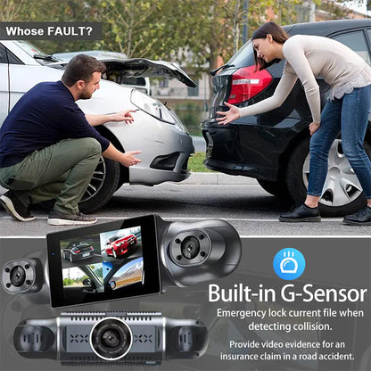 🔥2026 HOT SALE💞50K+ SOLD!📹⚖️ Protect Yourself with Video Evidence  4-Lens Dash Cam with Front, Rear & Side Coverage