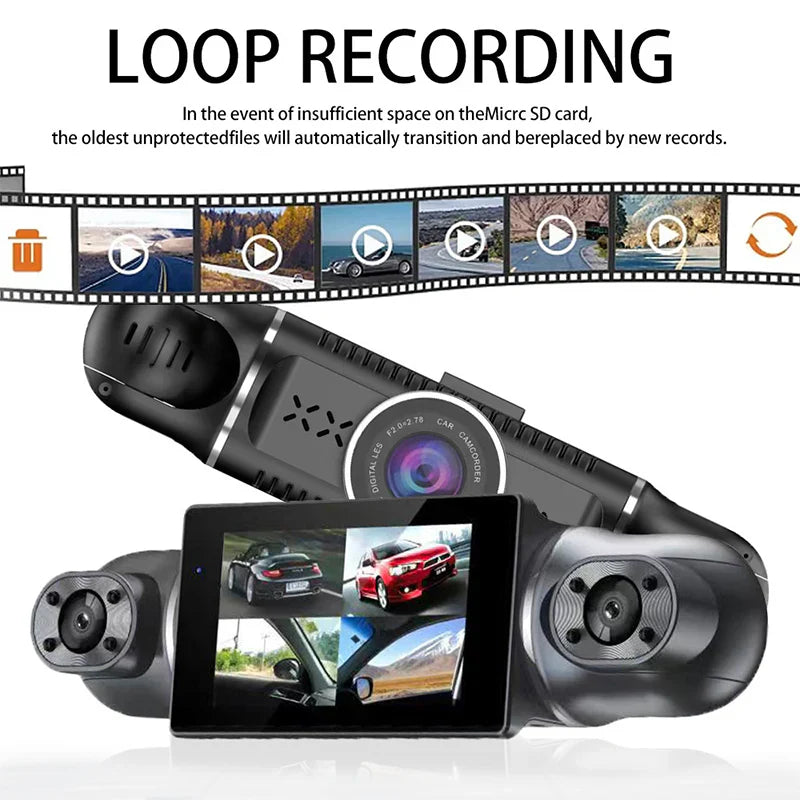 🔥2026 HOT SALE💞50K+ SOLD!📹⚖️ Protect Yourself with Video Evidence  4-Lens Dash Cam with Front, Rear & Side Coverage