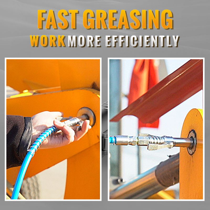 📢📢50% OFF!!⏰High-Pressure Dual-Handle Grease Coupler – Universal, Heavy-Duty & Leak-Proof Connection for Workshops⚙️
