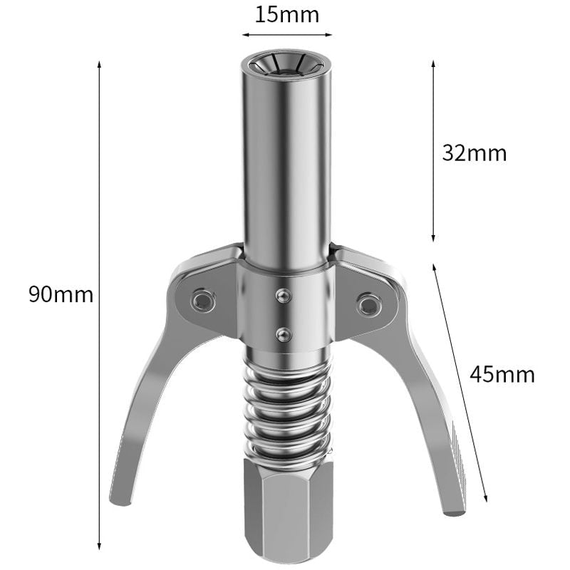 📢📢50% OFF!!⏰High-Pressure Dual-Handle Grease Coupler – Universal, Heavy-Duty & Leak-Proof Connection for Workshops⚙️