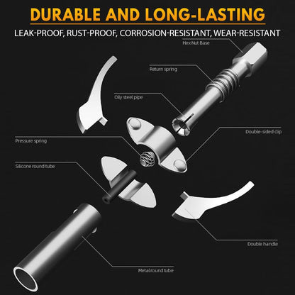 📢📢50% OFF!!⏰High-Pressure Dual-Handle Grease Coupler – Universal, Heavy-Duty & Leak-Proof Connection for Workshops⚙️