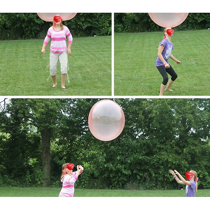 Bouncy Ball Elastic Super Large Beach Balloon Inflatable Funny Toy Ball for Garden Outdoor Indoor Play Christmas Gift