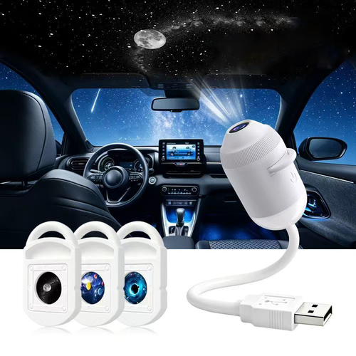 2026 New Hd Smart Dynamic  Holographic Night LightProjector, Plug and Play Hd Star Projector, 360° Adjustable HdGalaxy and Ocean Projector for Bedroom Ceiling (3 ProjectionFilms)